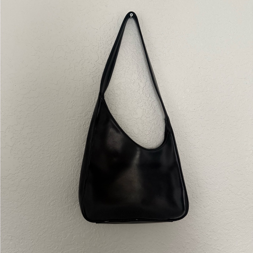 Asymmetrical Black Shoulder bag